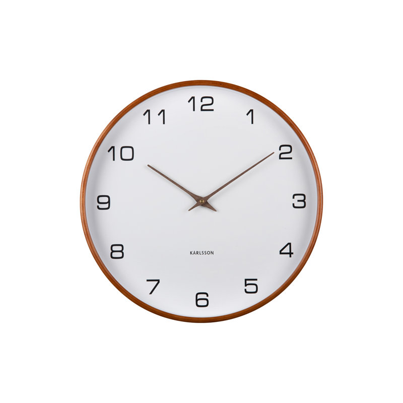 Plywood Wall Clock, White