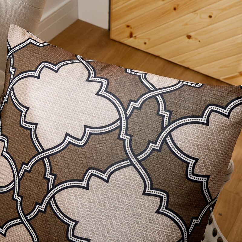 Housse de coussin Dobson, Café, 26 po x 26 po