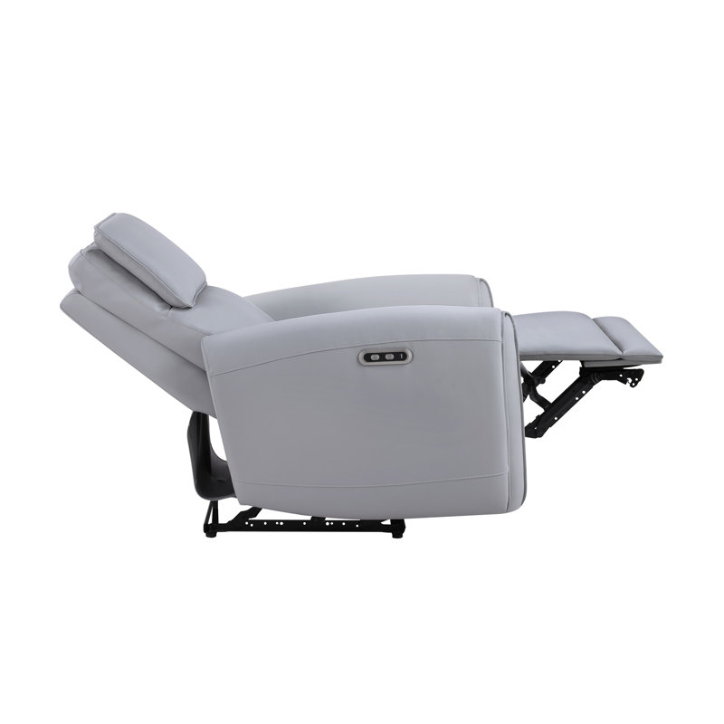 Fauteuil inclinable électrique en cuir synthétique Jeromie avec port USB