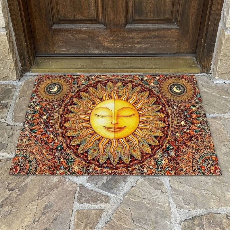 Sun & Celestial Mandala Indoor/Outdoor Area Rug
