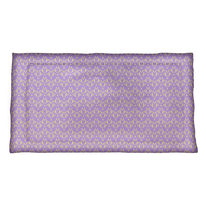 Taie décorative Katelyn Elizabeth, Très grand, Polyester, Mauve / Jaune