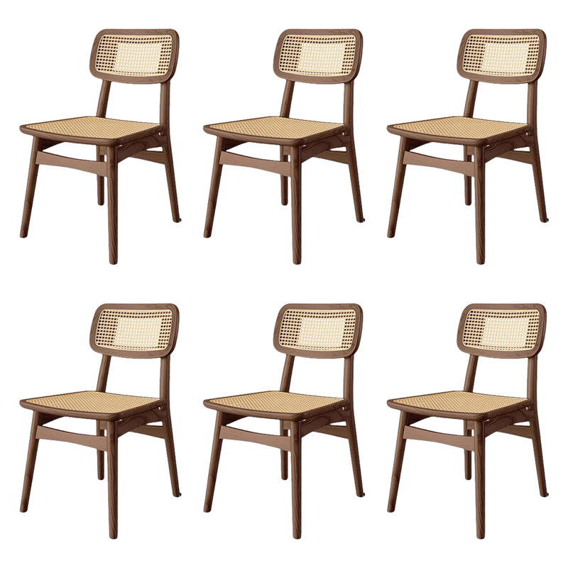 Chaise en rotin cendré respirant et durable, 6