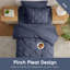 Ensemble d'édredon plissé avec draps Bed-in-a-Bag-103134067-103134075