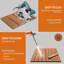 Dalles de terrasse composites emboîtables pour patio, balcon, véranda et jardin, couleur naturelle