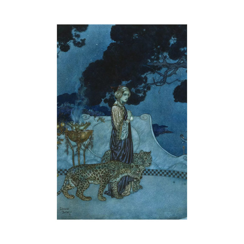 «Circé» par Edmund Dulac, reproduction d'art sur toile tendue, H 18 po x l 12 po x 1,5 po