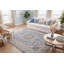 Tapis bleu acier / crème Attell-22280959