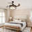 Modern 42" Ceiling Fan With Led Light & Remote Control, Bluetooth Speaker, 3 Speeds, Timer