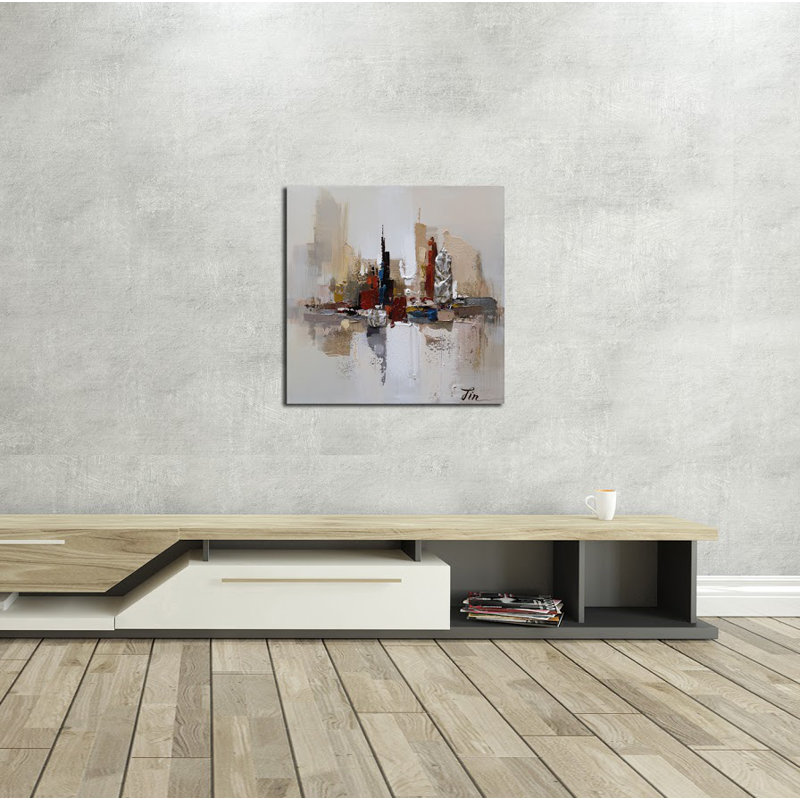 «City Ruins-1», reproduction de peinture à l'huile sur toile tendue