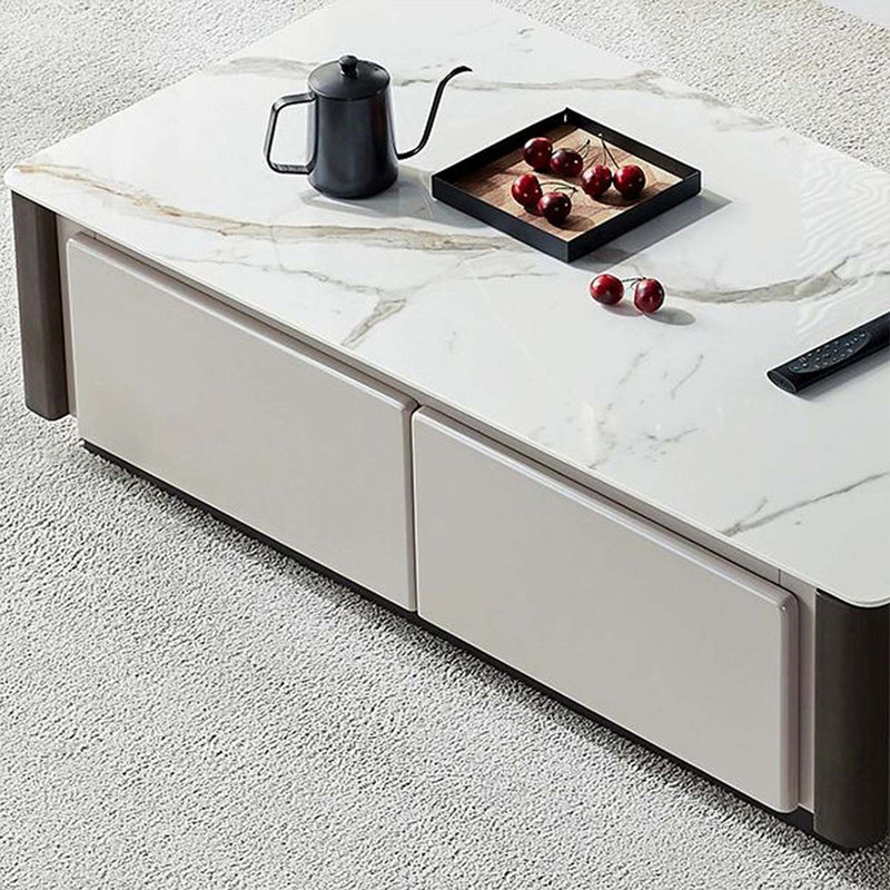 Table basse rectangulaire en bois manufacturé