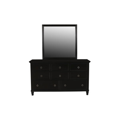 Commode en bois massif à 8 tiroirs l 62 po Gilpin