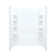60" W x 75.75" H Frameless Rectangle Sliding Shower Kit with Towel Bar and Base Included