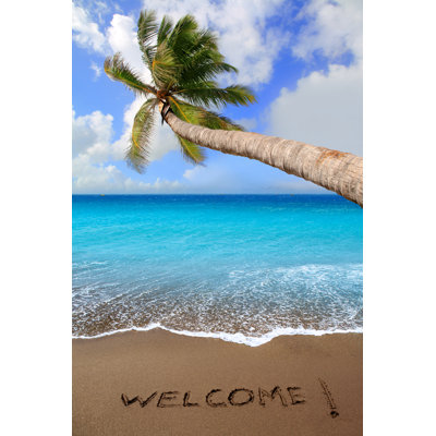 Brown Beach Sand - Wrapped Canvas Print