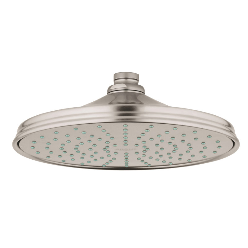 Rainshower™ Rustic Rain Fixed Shower Head, Brushed Nickel Infinity, 1.75 GPM
