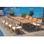 8 Seats 9 Pcs Grade-A Teak Wood Dining Set: 94" Double Extension Rectangle Table And 8 Vellore Stacking Arm Chairs #01Vlk-1327134689-1274168458