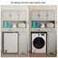 Armoire de rangement, organisateur de rangement pour salle de lavage avec 1 panier à linge, 1 tiroir et 2 tablettes réglables