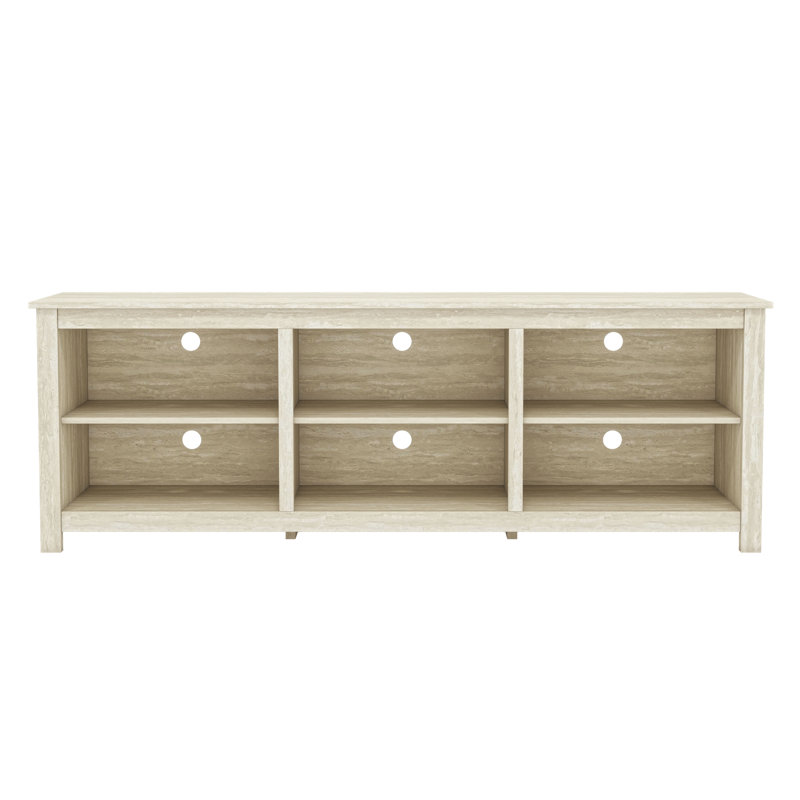 Keaton Modern 2 Piece Living Room Media And Coffee Table Set, Travertine