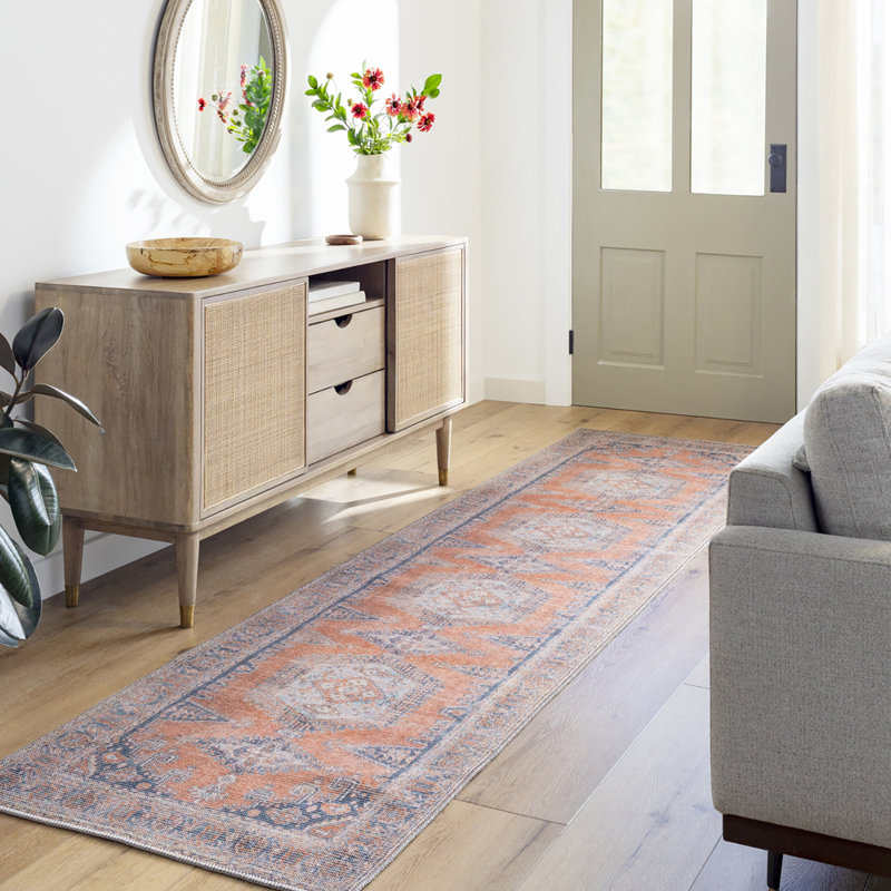 Colin Machine Washable Traditionnal Boho Area Rug, Runner 80 x 220cm
