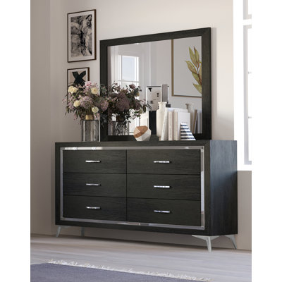 Maxo Steel 58.4 " W 6 - Drawer Dresser