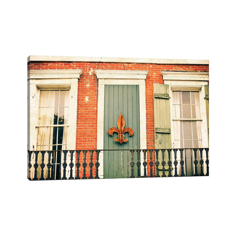 French Quarter Color by Ann Hudec - Print on Canvas, 30.48 cm H x 45.72 cm W, Wrapped Canvas