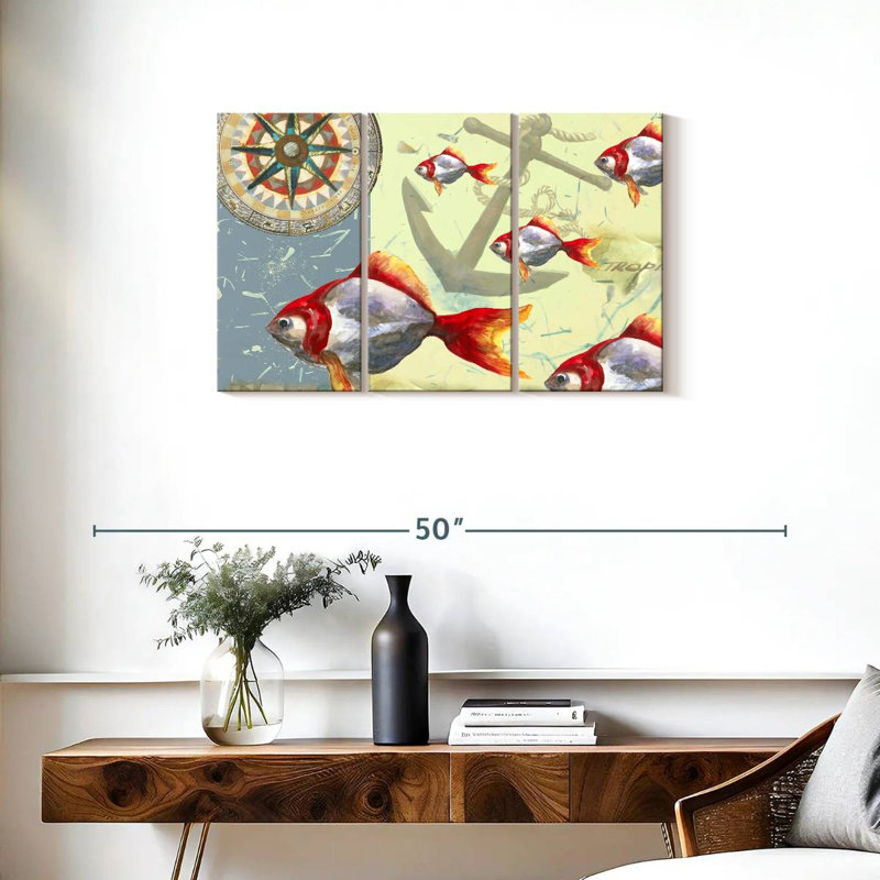 Brampt Tropical Fish I, 20" H x 33" W