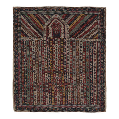 Burano One-of-a-Kind 3'8X4'5 Hand Knotted Area Rug