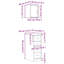Solid + Manufactured Wood Single Storage Cabinet ( 85.00cm H x W x 51cm D)-852439148