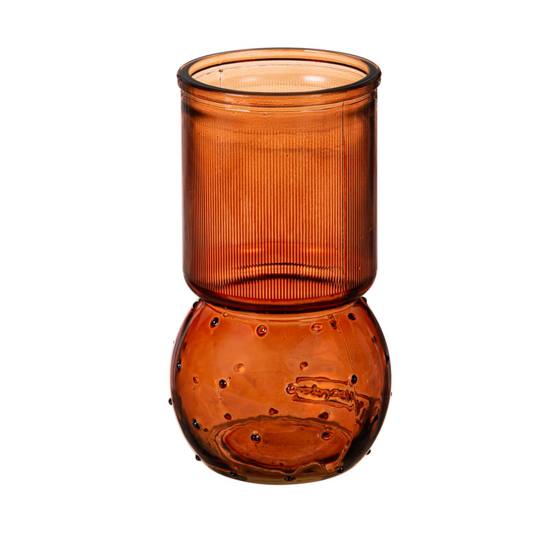 Vase de table en verre Cilka, Amber