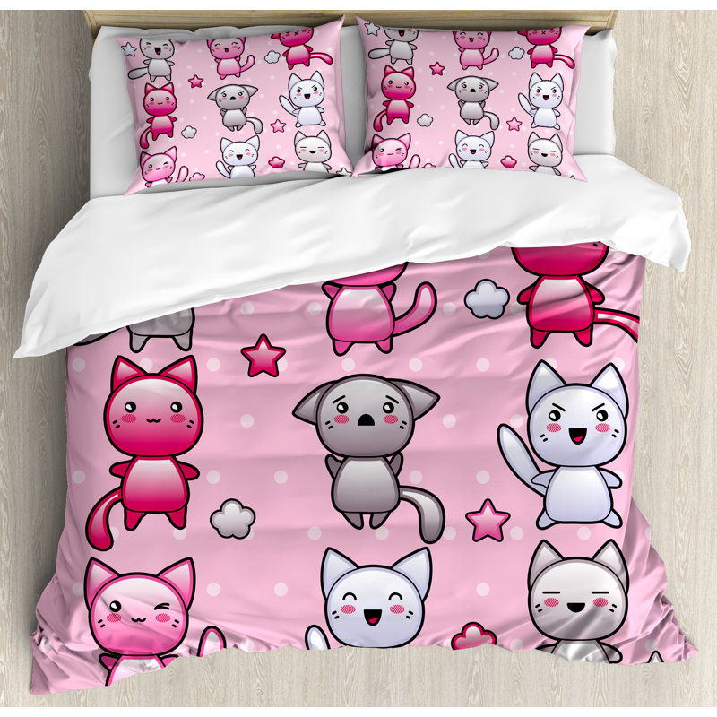 Ensemble de housse de couette anime pour enfants, Très grand