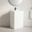 Lavabo de salle de bain rectangulaire à surface solide avec trop-plein 35 po. Pensen
