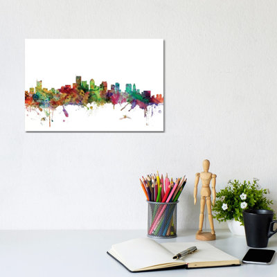 Boston, Massachusetts Skyline by Michael Tompsett - 1 Piece Wrapped Canvas Wall Art