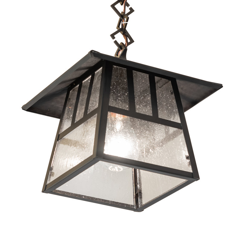 8" Square Stillwater Double Bar Mission Pendant