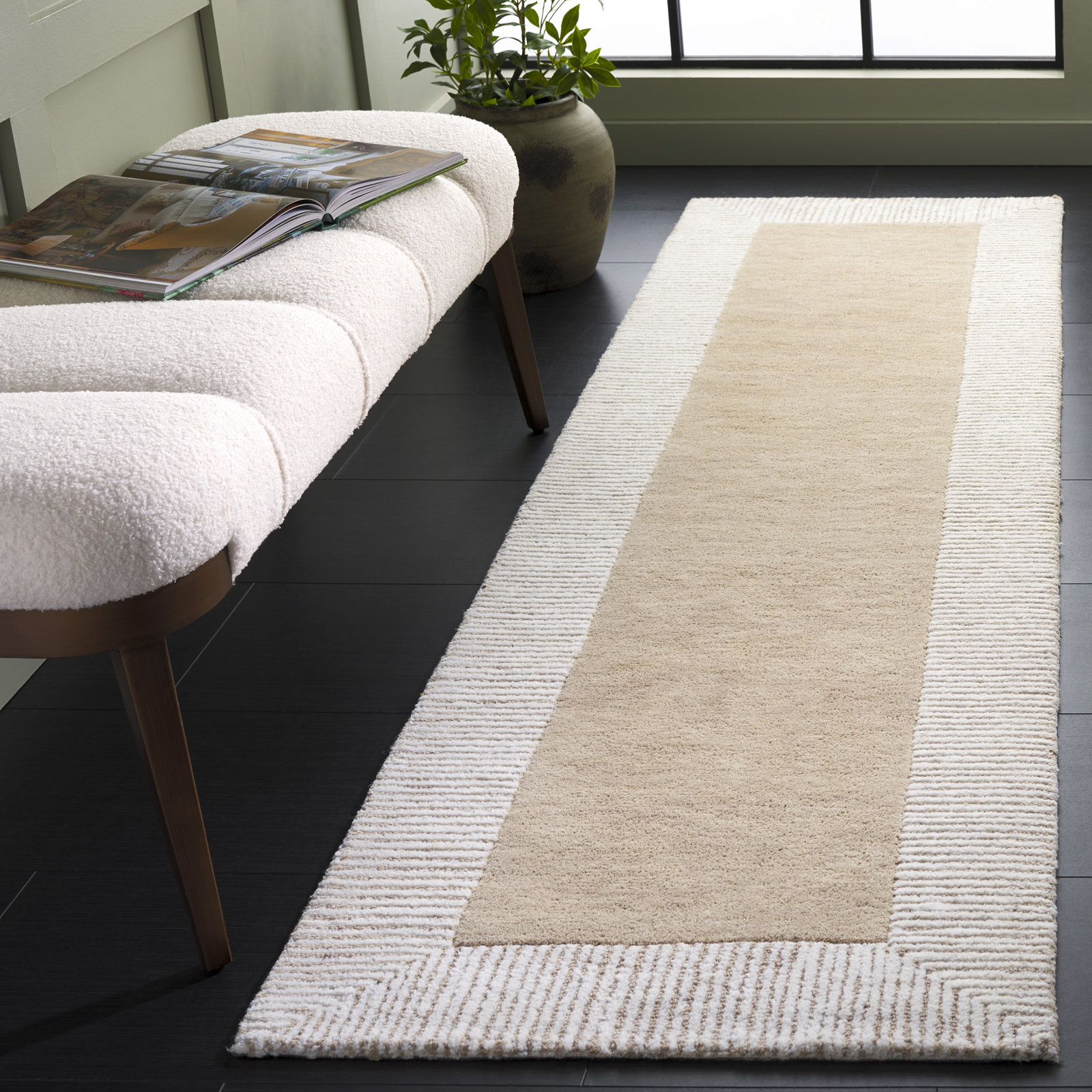 Ellsworth Hand-Tufted Geometric Wool Rug, Runner 2'3" x 8'