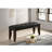 Cappuccino And Black Upholestered Dining Bench