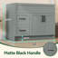 Armoire de salle de bain autoportante 42 po x P 21,5 po x H 33,44 po gris céleste sans plateau-1202386498