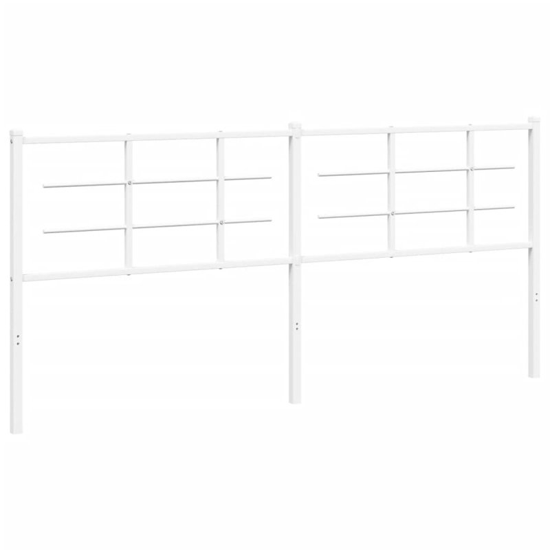 Melayna Metal Headboard, Super King - 193 x 200 cm, White