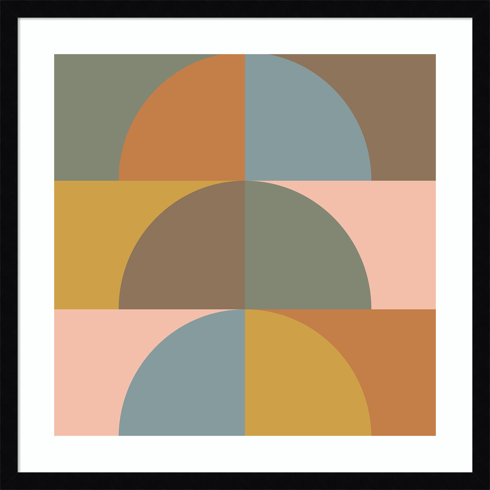 Autumn Vibes by Beth Vassalo, Noir Black Framed, 25.38" H x 25.38" W x 0.875" D