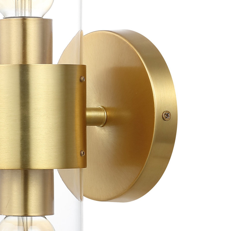 Varrick Iron Wallchiere, Brass Gold