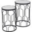 Mel Glass Top Frame Nesting Tables