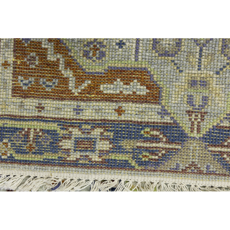 Hand Knotted Wool Geometric Indoor Rug