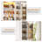 Kitchen Pantry with 6 Doors and 2 Drawers, 71'' Tall Cabinet with Adjustable Shelves, Freestanding Tall Cupboard Storage Cabinet, Kitchen Hutch Cabinet Pantry Organizers for Dining Room, Living Room, Hallway-1504250944