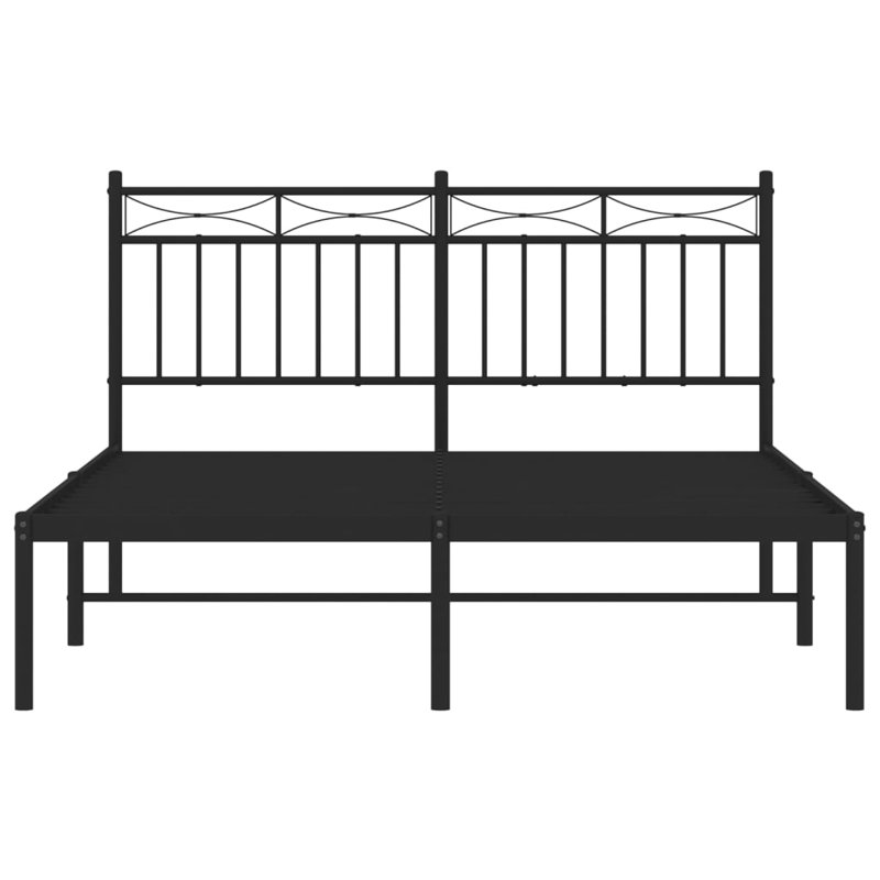 Abry Metal Bed, Black, 135 x 190 cm