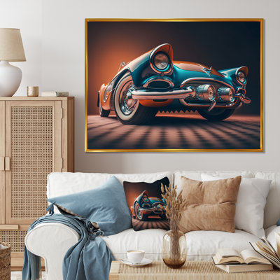 Beautiful Vintage Car In Retro Colors V " Beautiful Vintage Car In Retro Colors V "