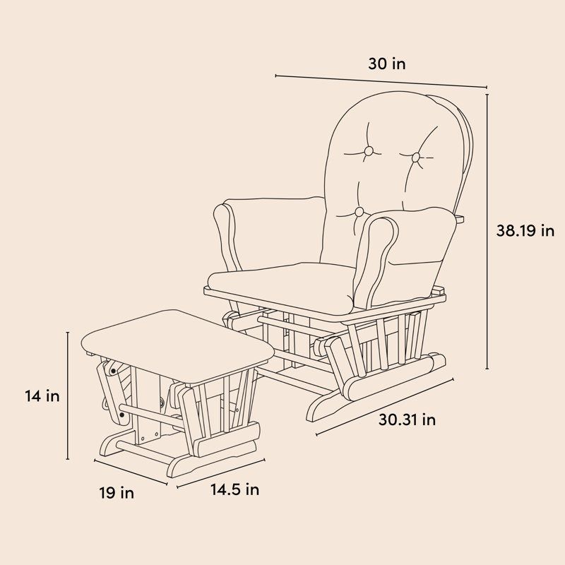 Hoop Glider with Ottoman