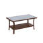 Ensemble de conversation en osier / rotin pour 4 personnes avec coussins Albria-1796038919
