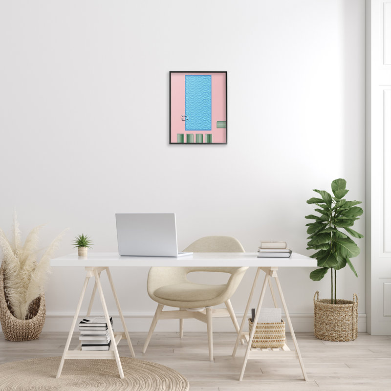 «Abstract Summer Pool Single Frame» par Regina Moore sur toile, H 20 po x l 16 po