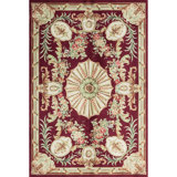 Savonnerie Wool Oriental Area Rug