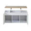 White Lift-Top Coffee Table with Storage