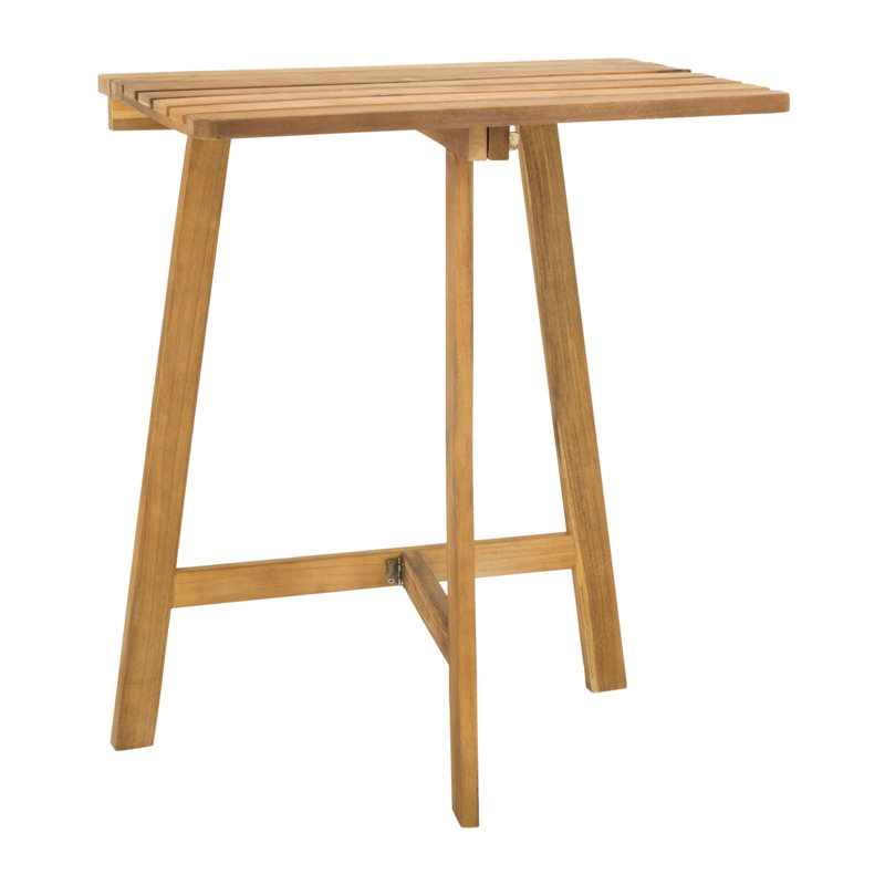 Rectangular Acacia Folding Outdoor Balcony Table , 23.6'' in. W 15.4'' in. D, Teak