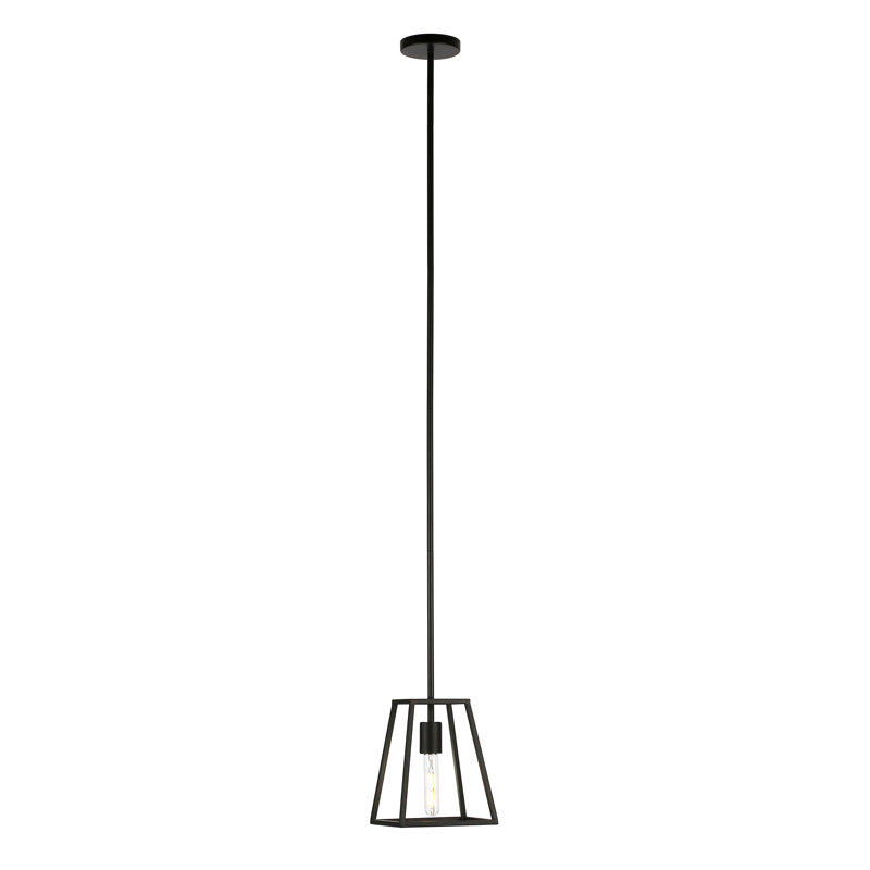 Luminaire suspendu géométrique 1 lumière Chanton, Bronze noirci