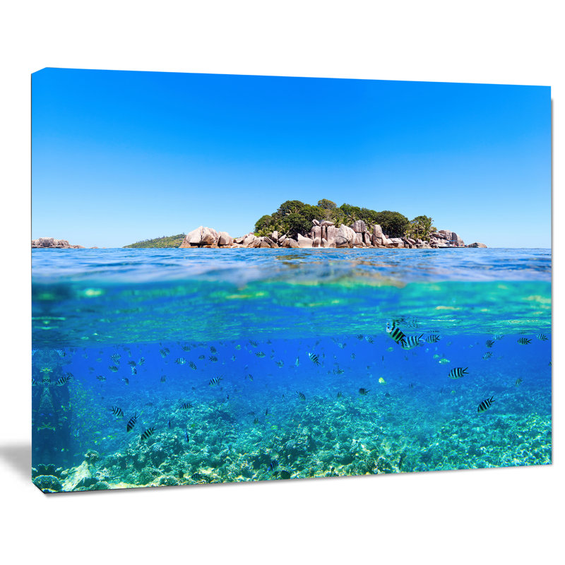 «Under and Above the Waters», reproduction de photo sur toile tendue, H 30 po x l 40 po x P 1 po